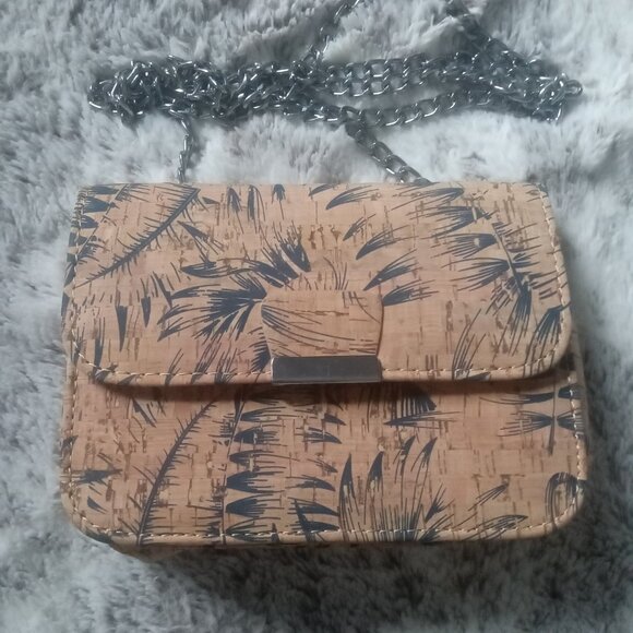 Cork Women Crossbody Purse Cute Tropical Vacation Bag Chain Fern Girls Teen Adul - Picture 10 of 10